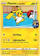 Pikachu en la pelota (001/005) [Tarjetas varias] 