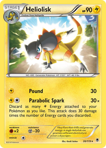 Heliolisk (30/119) (Exclusivo de la cubierta temática) [XY: Phantom Forces] 