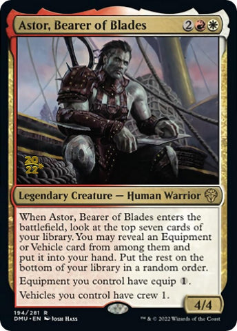 Astor, portador de espadas [Promociones de presentación de Dominaria United] 