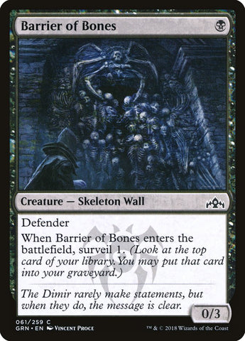 Barrera de huesos [Gremios de Ravnica] 