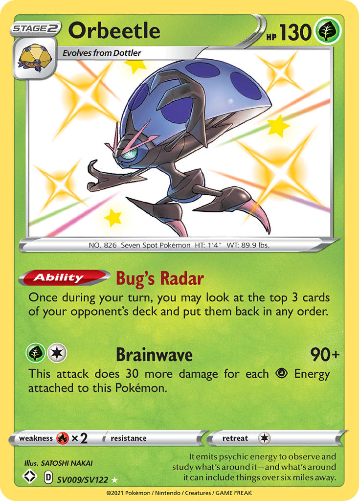 Orbeetle (SV009/SV122) [Espada y escudo: Destinos brillantes] 