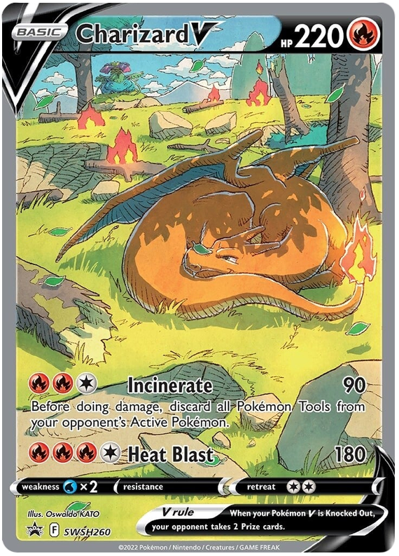 Charizard V (SWSH260) [Espada y escudo: Promociones de Black Star] 
