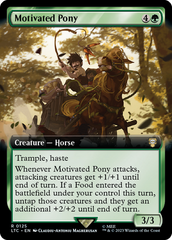 Pony motivado (arte extendido) [El Señor de los Anillos: Tales of Middle-Earth Commander] 