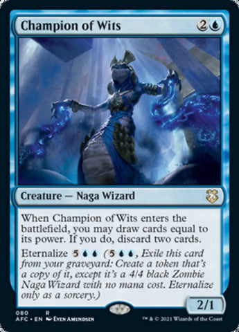 Campeón de ingenio [Dragones y Mazmorras: Aventuras en los Reinos Olvidados Commander] 