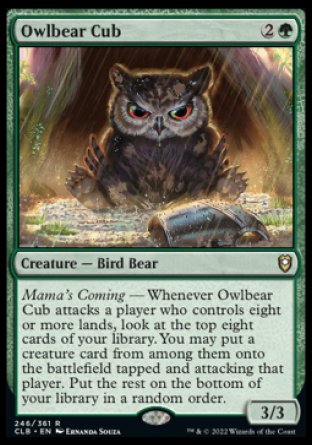 Cachorro de oso búho [Commander Legends: Batalla por Baldur's Gate] 