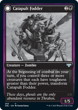 Forraje de catapulta // Capitán de catapulta [Innistrad: función doble] 