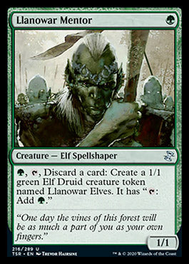 Mentor de Llanowar [Espiral del tiempo remasterizada] 