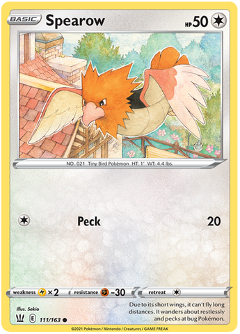 Spearow (111/163) [Espada y escudo: estilos de batalla] 