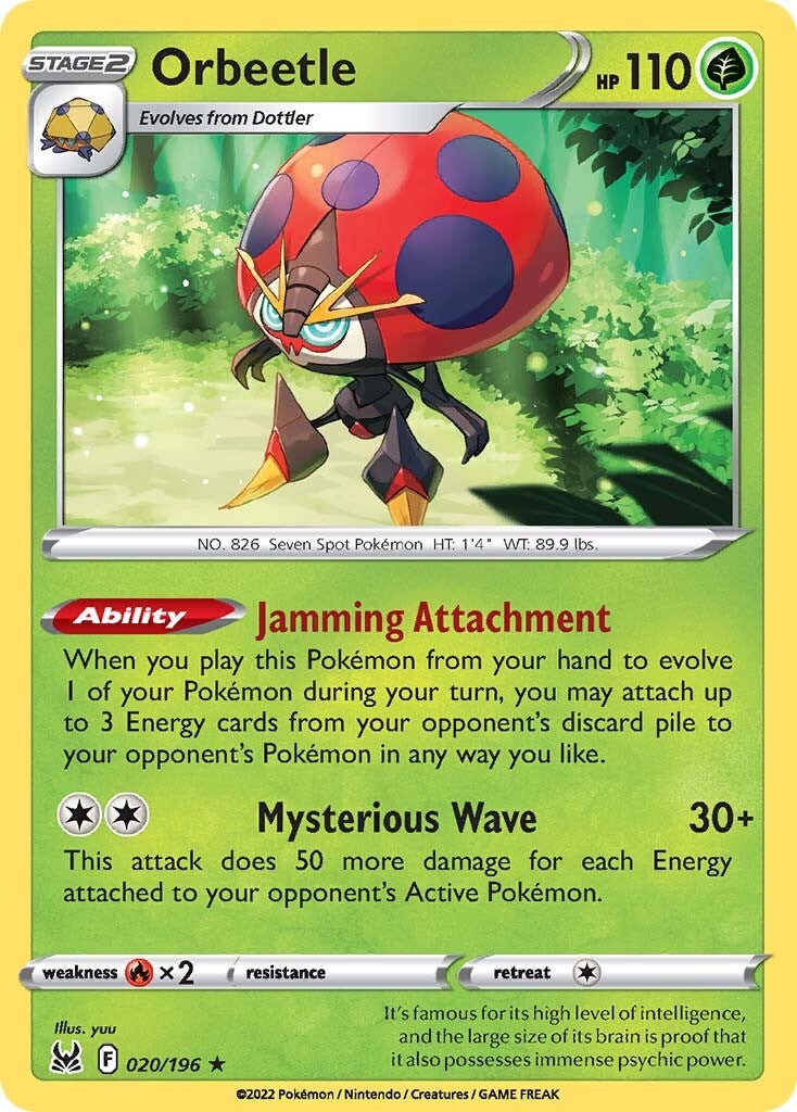 Orbeetle (020/196) [Espada y escudo: Origen perdido] 