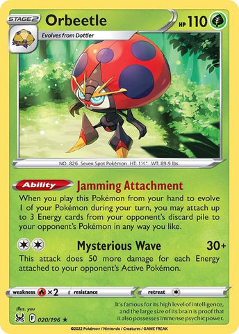 Orbeetle (020/196) [Espada y escudo: Origen perdido] 