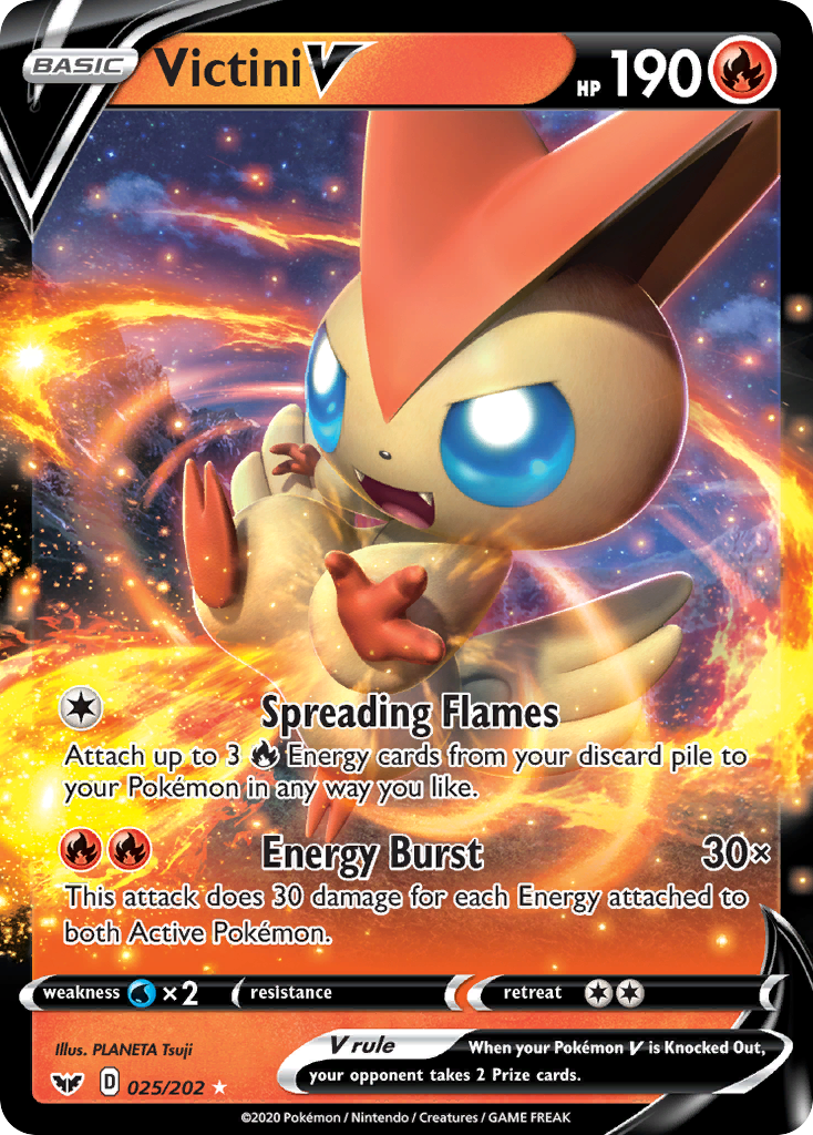 Victini V (025/202) [Espada y escudo: conjunto básico] 