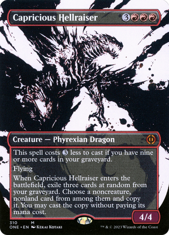 Capricious Hellraiser (Icor sin fronteras) [Phyrexia: Todos serán uno] 