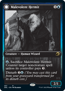 Ermitaño malévolo // Geist benévolo [Innistrad: función doble] 