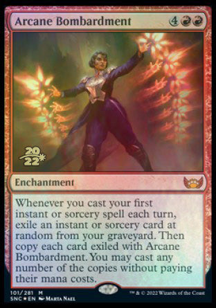 Bombardeo arcano [Streets of New Capenna Promociones de presentación] 