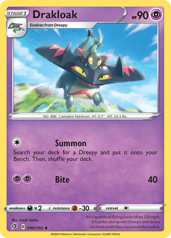 Drakloak (090/192) [Espada y escudo: Choque rebelde] 