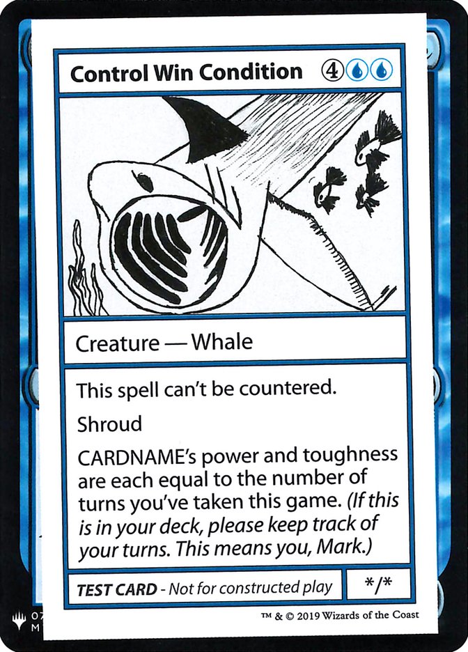 Condición de victoria de control [Tarjetas de prueba de juego Mystery Booster] 