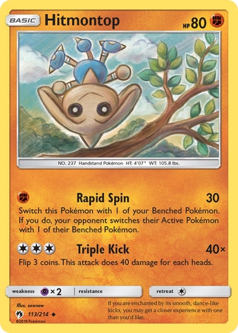 Hitmontop (113/214) [Sol y Luna: Trueno perdido] 