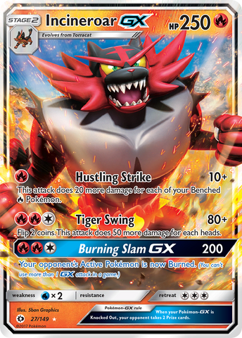 Incineroar GX (27/149) [Sol y Luna: Conjunto básico] 