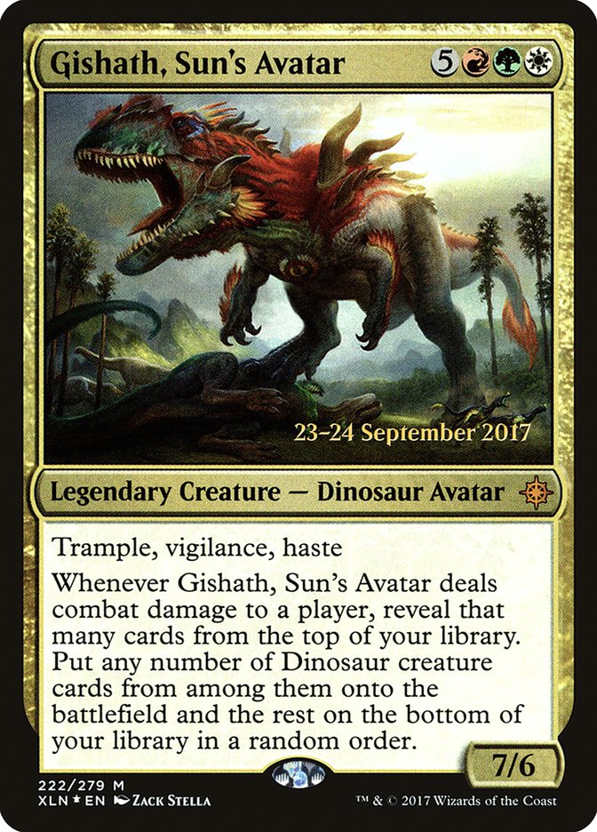 Gishath, avatar del sol [Promociones de presentación de Ixalan] 