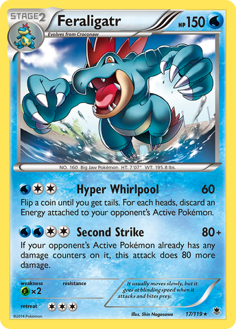 Feraligatr (17/119) [XY: Fuerzas fantasma] 