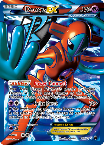 Deoxys EX (111/116) [Blanco y negro: Congelación de plasma] 