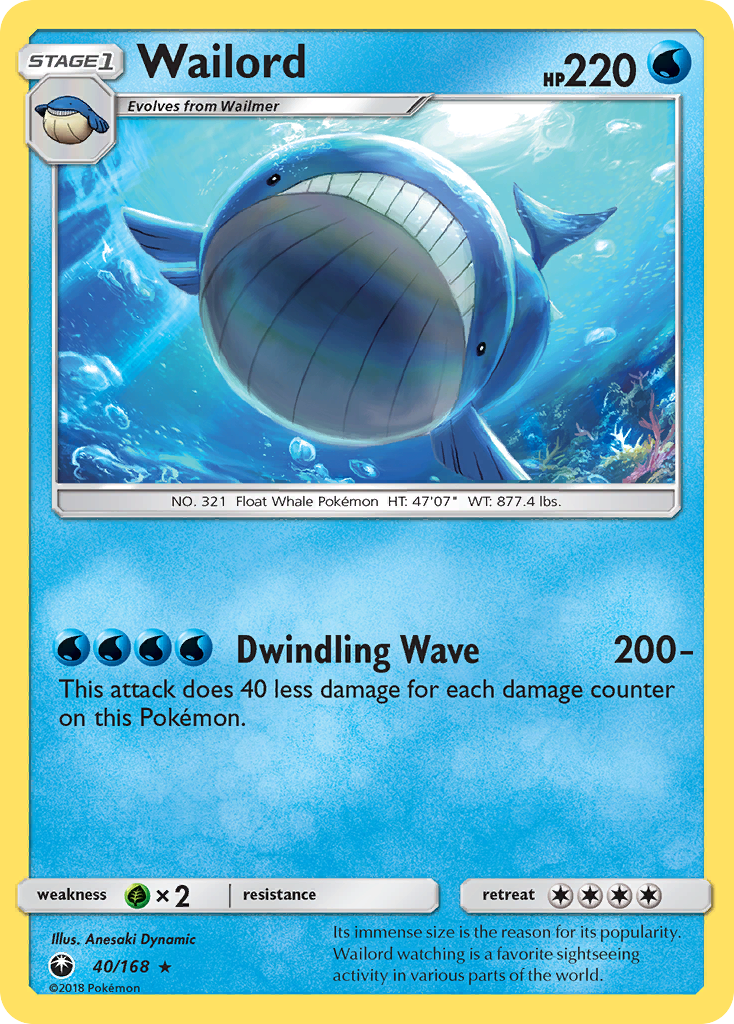 Wailord (40/168) [Sol y Luna: Tormenta Celestial] 