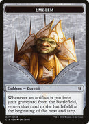 Daretti, emblema de Scrap Savant // Token de doble cara de Thopter [Fichas Commander 2016] 