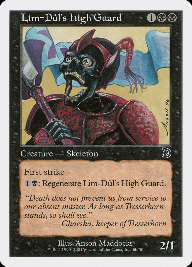 Alta guardia de Lim-Dul (con bandera) [Deckmasters] 