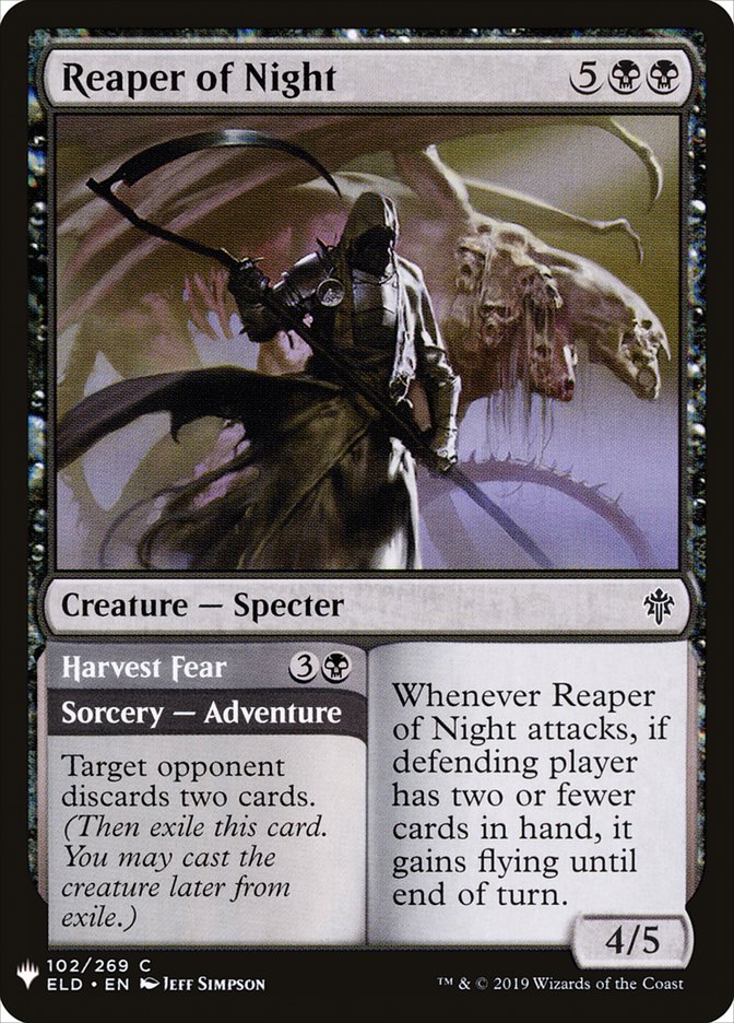 Reaper of Night // Harvest Fear [Aumento misterioso] 