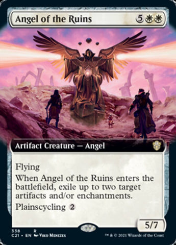 Ángel de las Ruinas (Arte Extendido) [Commander 2021] 