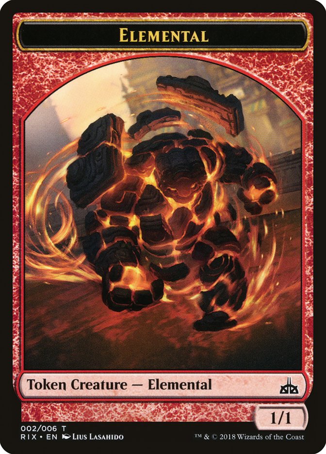 Ficha elemental (002/006) [Rivales de las fichas de Ixalan] 