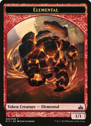 Ficha elemental (002/006) [Rivales de las fichas de Ixalan] 