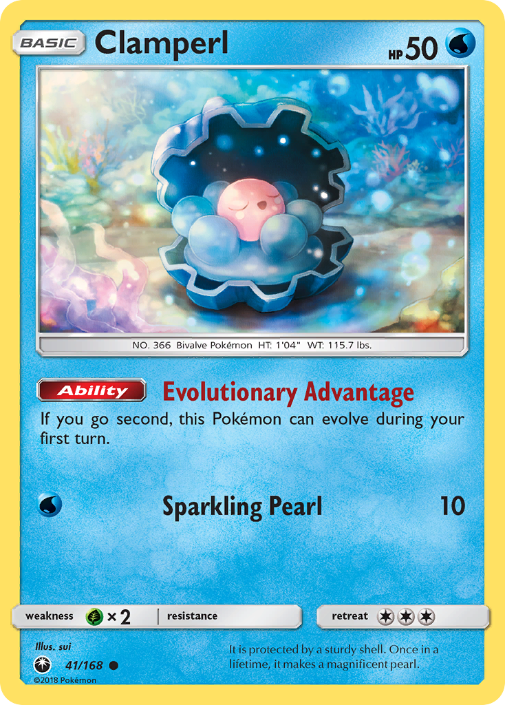 Clamperl (41/168) [Sol y Luna: Tormenta Celestial] 
