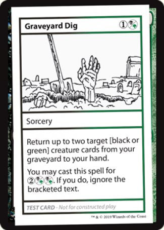 Graveyard Dig (Edición 2021) [Tarjetas de prueba de juego Mystery Booster] 