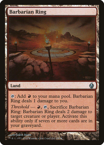 Anillo Bárbaro [Serie Premium Deck: Fuego y Rayo] 