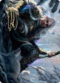 Tarjeta de arte Jorn, dios del invierno (firma estampada en oro) [Serie de arte Kaldheim] 