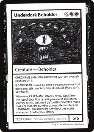 Underdark Beholder (Edición 2021) [Tarjetas de prueba de juego Mystery Booster] 