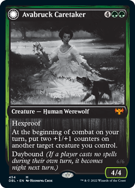 Cuidador de Avabruck // Maestro de caza de Hollowhenge [Innistrad: función doble] 