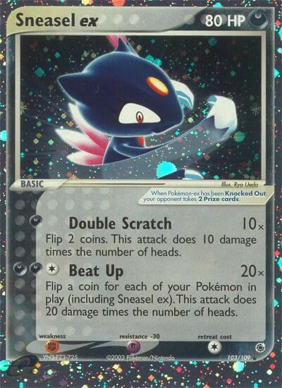 Sneasel ex (103/109) [EX: Rubí y Zafiro] 