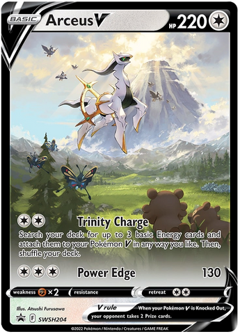 Arceus V (SWSH204) [Espada y escudo: Promociones de Black Star] 