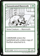 Mamut domesticado [Tarjetas de prueba de juego de refuerzo misterioso] 