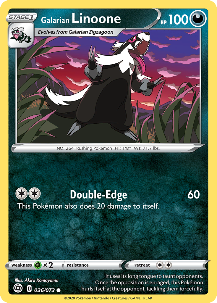 Linoone de Galar (036/073) [Espada y escudo: Camino del campeón] 