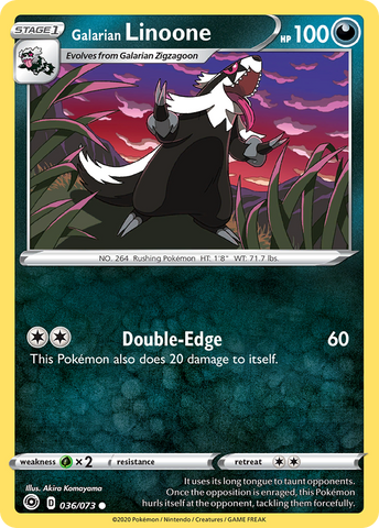 Linoone de Galar (036/073) [Espada y escudo: Camino del campeón] 