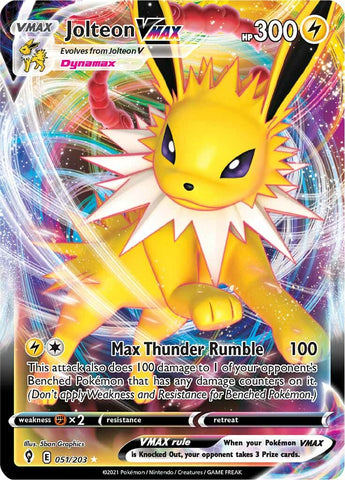 Jolteon VMAX (051/203) [Espada y escudo: cielos en evolución] 