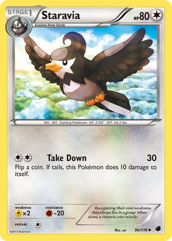 Staravia (96/116) [Blanco y negro: Plasma Freeze] 