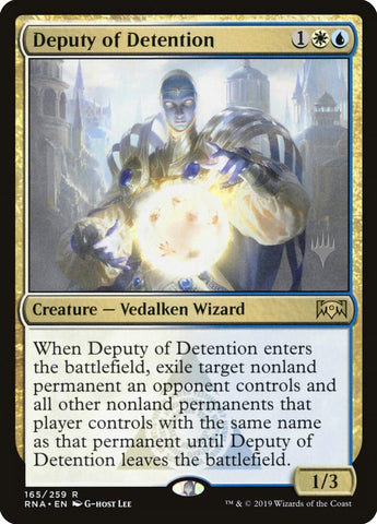 Diputado de detención (paquete promocional) [Promociones de lealtad de Ravnica] 