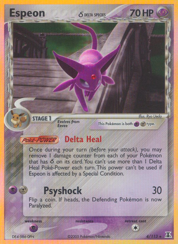 Espeon (4/113)(Especie Delta) [EX: Especie Delta] 