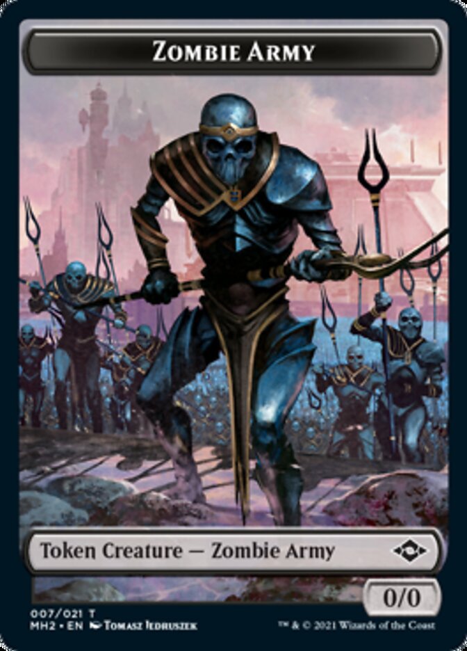 Ficha del ejército zombi [Fichas de Modern Horizons 2] 