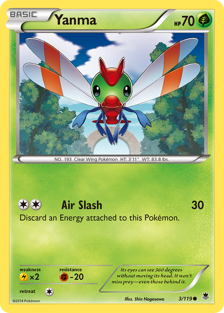Yanma (3/119) [XY: Fuerzas fantasma] 