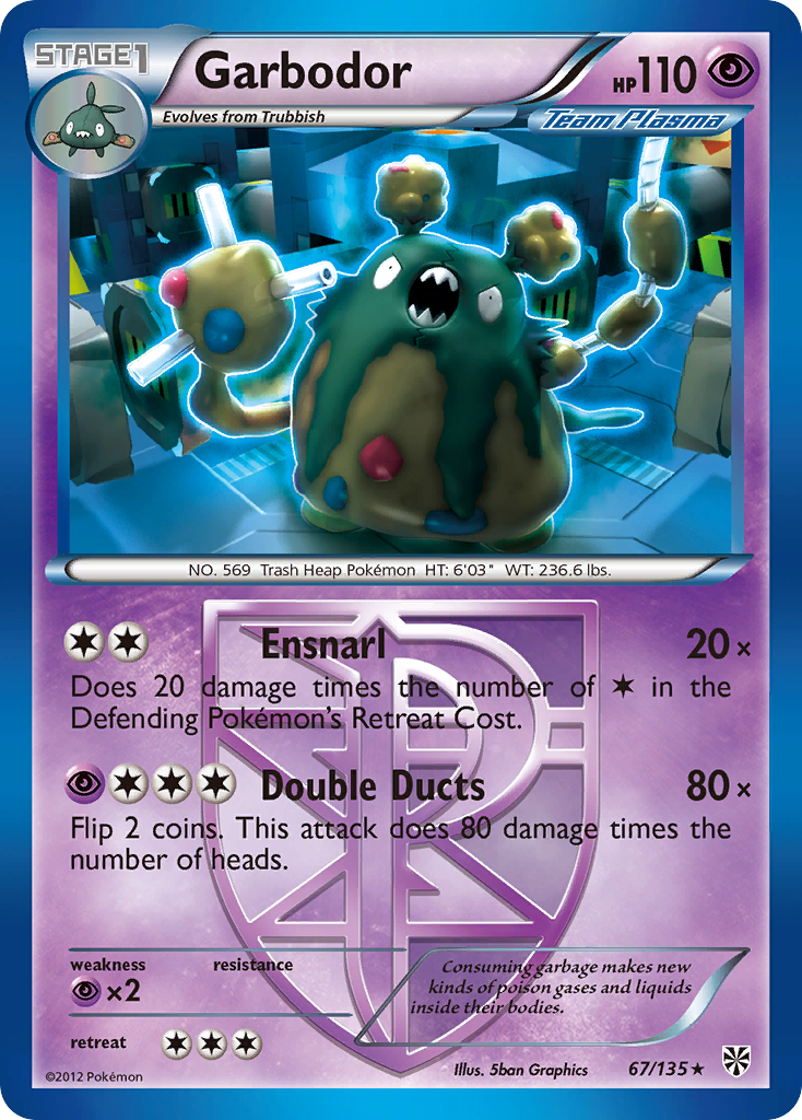 Garbodor (67/135) [Blanco y negro: Tormenta de plasma] 
